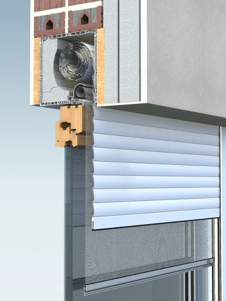 Umbroll Poly-integroll Combi redőny szúnyoghálóval