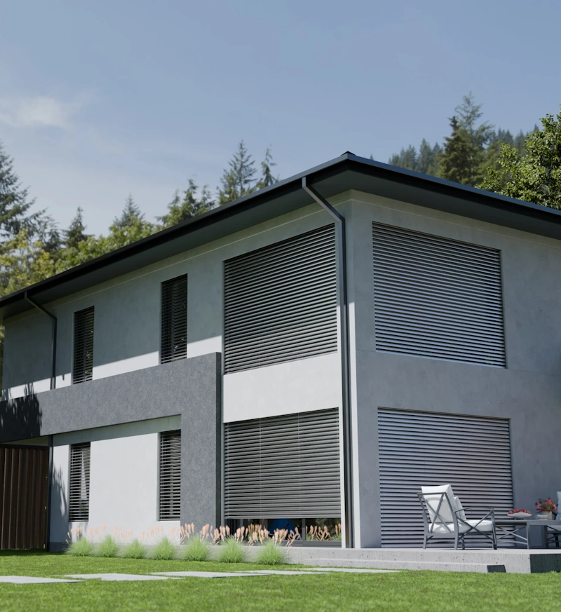 Ház zsaluziával