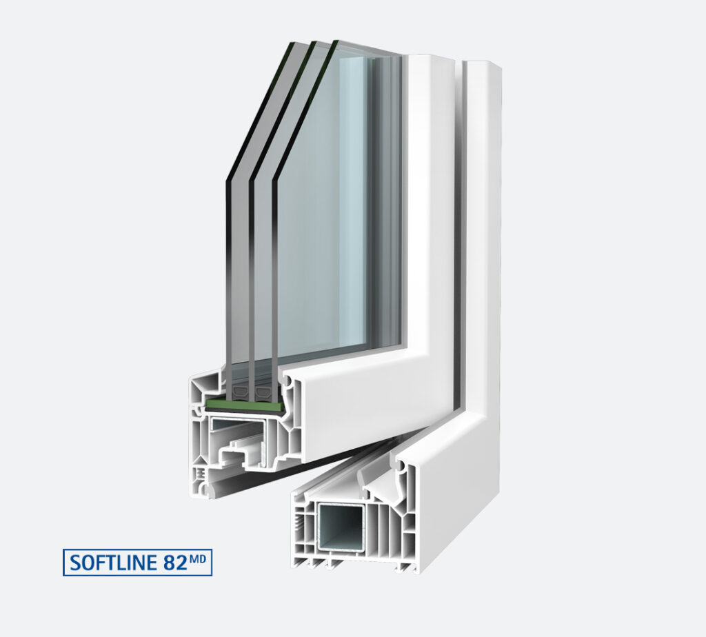 VEKA Softline 82 MD manyag ablak